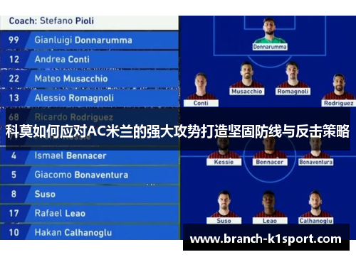 科莫如何应对AC米兰的强大攻势打造坚固防线与反击策略 科莫如何应对AC米兰的强大攻势打造坚固防线与反击策略